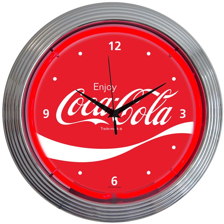Coca-Cola® Wave Neon Clock