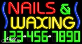 Nails & Waxing Neon w/Phone #