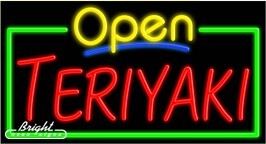 Teriyaki Open Neon Sign