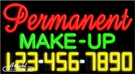 Permanent Make-Up Neon w/Phone #