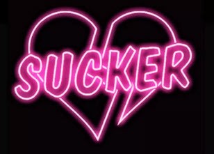 Sucker Broken Heart Neon Sign