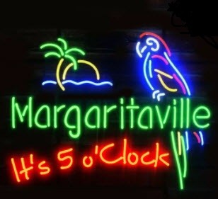 Margaritaville it's 5 ocloc'k Neon Sign