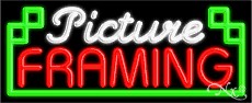 Picture Framing Business Neon Sign
