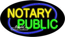 Notary Public Neon Sign