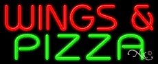 Wings & Pizza Business Neon Sign