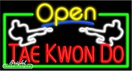 Tae Kwon Do Open Neon Sign