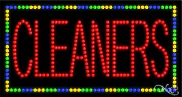 Cleaners LED Sign