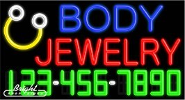 Body Jewelry Neon w/Phone #