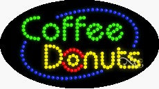Coffee Donuts LED Sign