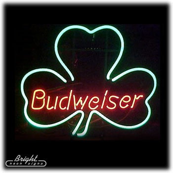Budweiser Shamrock Neon Sign