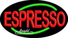 Espresso Flashing Neon Sign