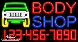 Body Shop Neon w/Phone #