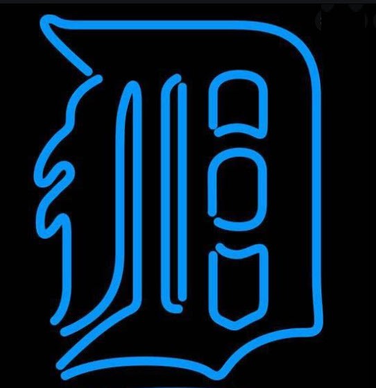 Detroit Tigers Neon Sign