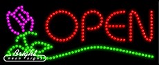 Open Roses LED Sign