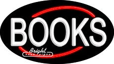 Books Flashing Neon Sign