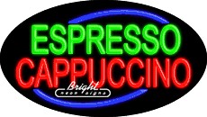Espresso Cappuccino Flashing Neon Sign