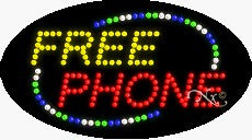 Free Phone2 LED Sign