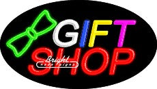 Gift Shop Flashing Neon Sign