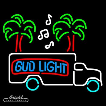 Bud Light Beer Truck Neon Sign