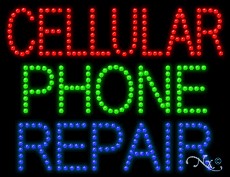 Cellular Phone Repair LED Sign