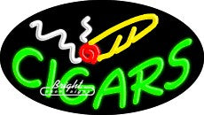 Cigars Flashing Neon Sign