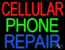 Cellular Phone Repair Business Neon Sign