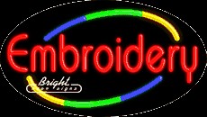 Embroidery Neon Sign