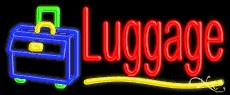 Luggage Business Neon Sign