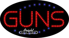 Guns LED Sign