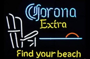 Corona Extra Find your beach neon sign