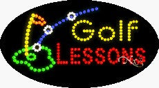 Golf Lessons2 LED Sign