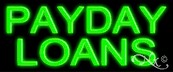 Payday Loans Economic Neon Sign