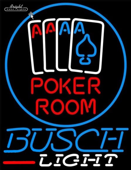 Busch Poker Neon Sign