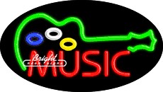 Music/ Logo Flashing Neon Sign