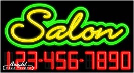 Salon Neon w/Phone #