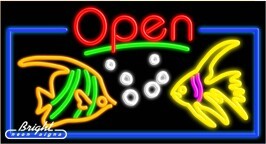 Tropical Fish Open Neon Sign