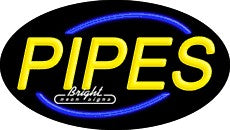 Pipes Flashing Neon Sign