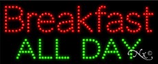 Breakfast All Day LED Sign