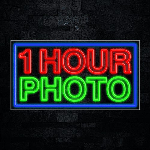 1 Hour Photo Flex-Led Sign
