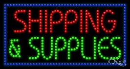 Shipping & Supplies LED Sign