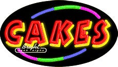 Cakes Neon Sign