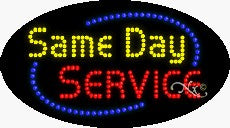 Same Day Service LED Sign