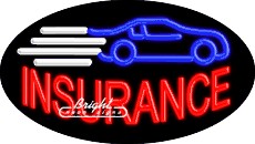 Insurance Flashing Neon Sign