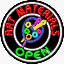 Art Materials Open Circle Shape Neon Sign