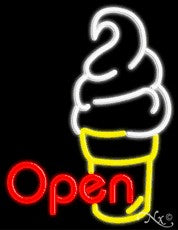 Open Ice Cream Neon Sign