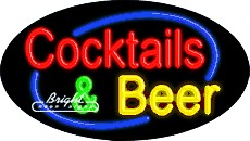 Cocktails & Beer Neon Sign