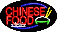 Chinese Food Flashing Neon Sign