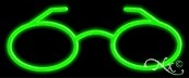 Glasses Logo Economic Neon Sign
