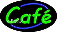 Café Flashing Neon Sign