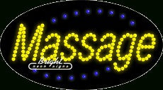 Massage LED Sign